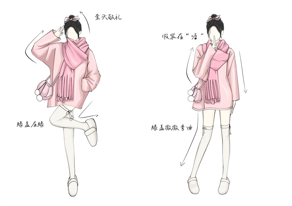 甜妹戶外拍照姿勢(shì)，廣西省彩妝造型培訓(xùn)教你