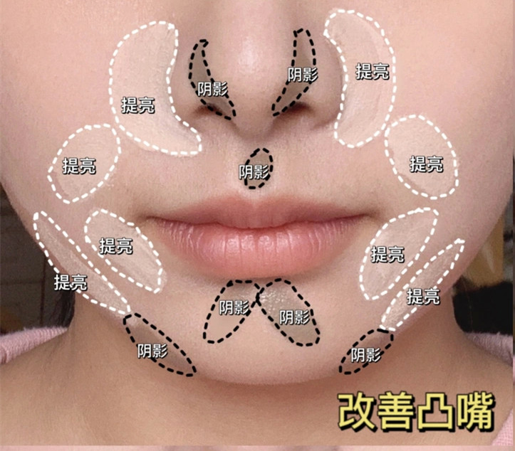 下巴修容教程，化妝新手修容課程講解