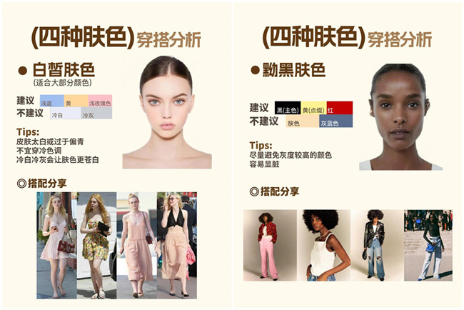 不同膚色的穿搭，廣西形象設(shè)計(jì)專業(yè)分析