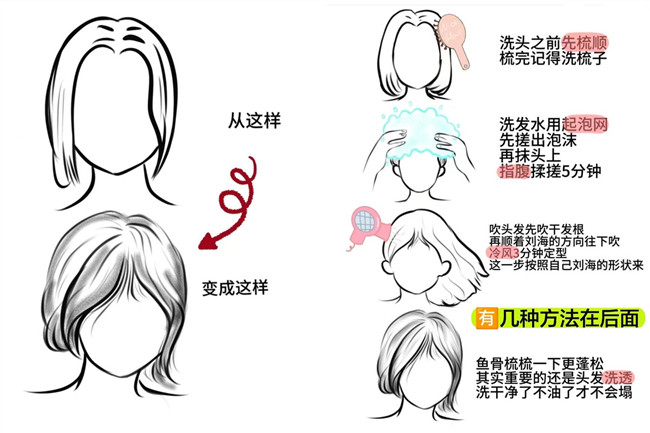 廣西燙發(fā)：如何讓八字劉海變蓬松？