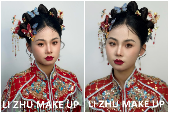 國風(fēng)秀禾造型，廣西影樓新娘寫真作品