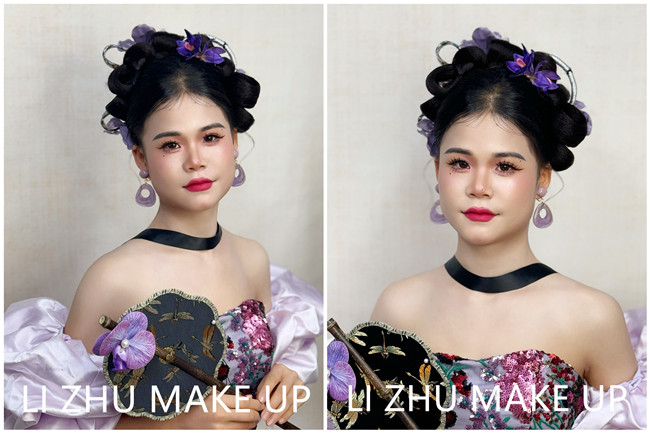新中式東方造型，?南寧彩妝寫真機構作品